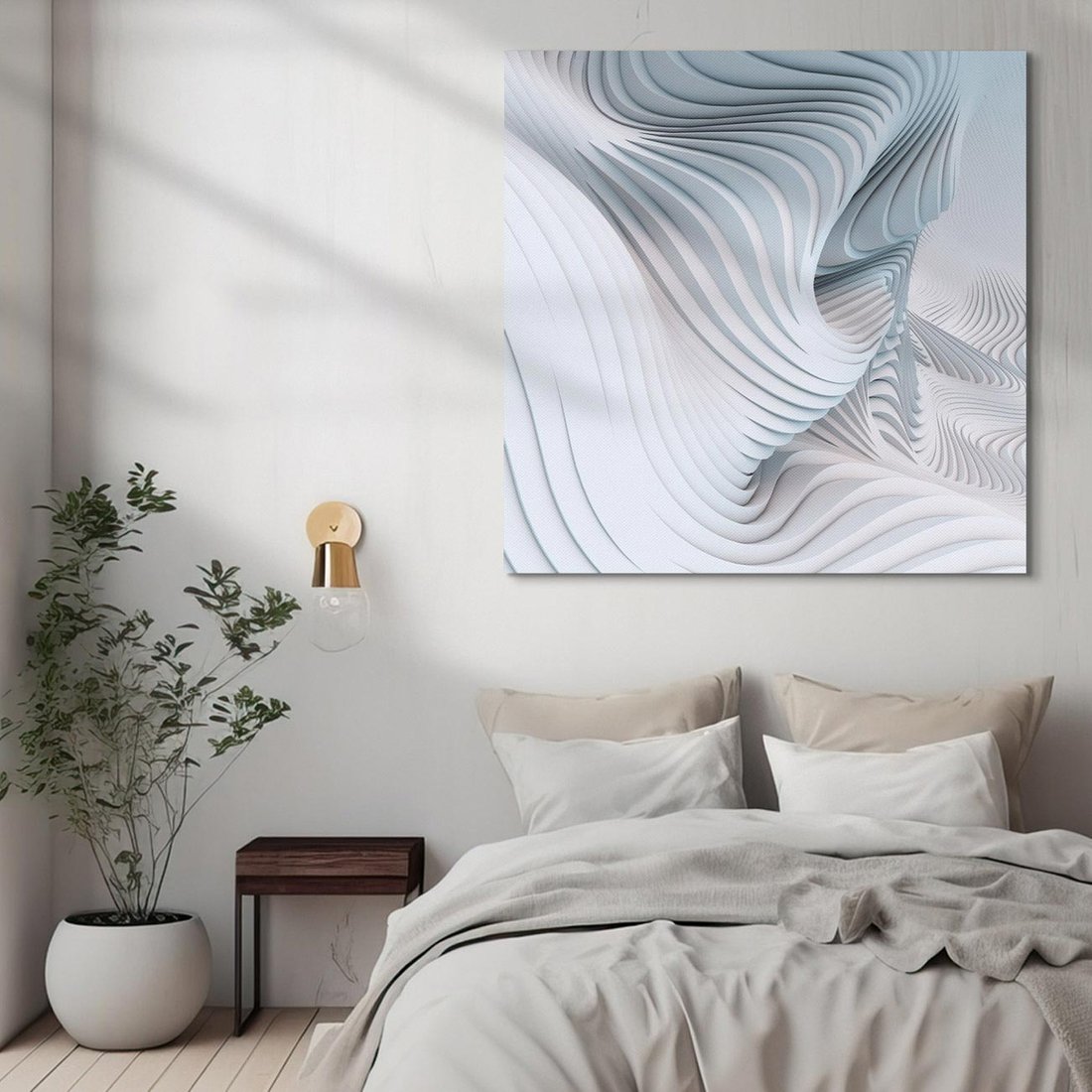 Obraz na płótnie 50x50 - Abstrakcyjne Przestrzenie - geometria, 3D