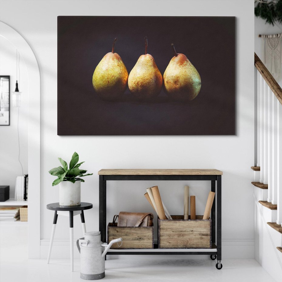Obraz na płótnie 100x70 - Gruszki Słodki Zapach - gruszki, owowce