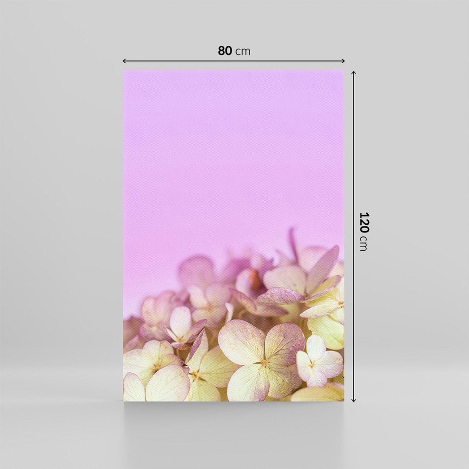 Obraz na płótnie 80x120 - Kwiatowa Uroda - kwiaty, hortensje