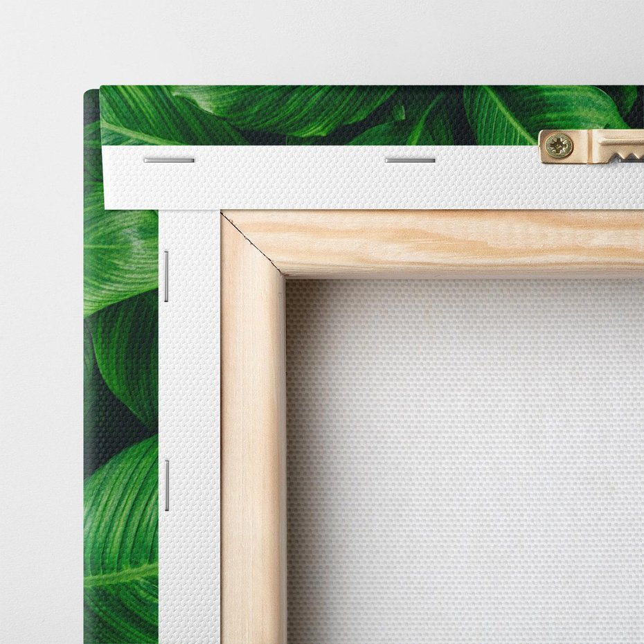 Obraz na płótnie 120x40 - Palma Liście Kwiat - palma, liście