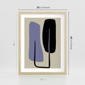 Plakat w ramie 30x40 - Harmonia Nowych Anomalii - minimalizm, boho plakat - rama drewno