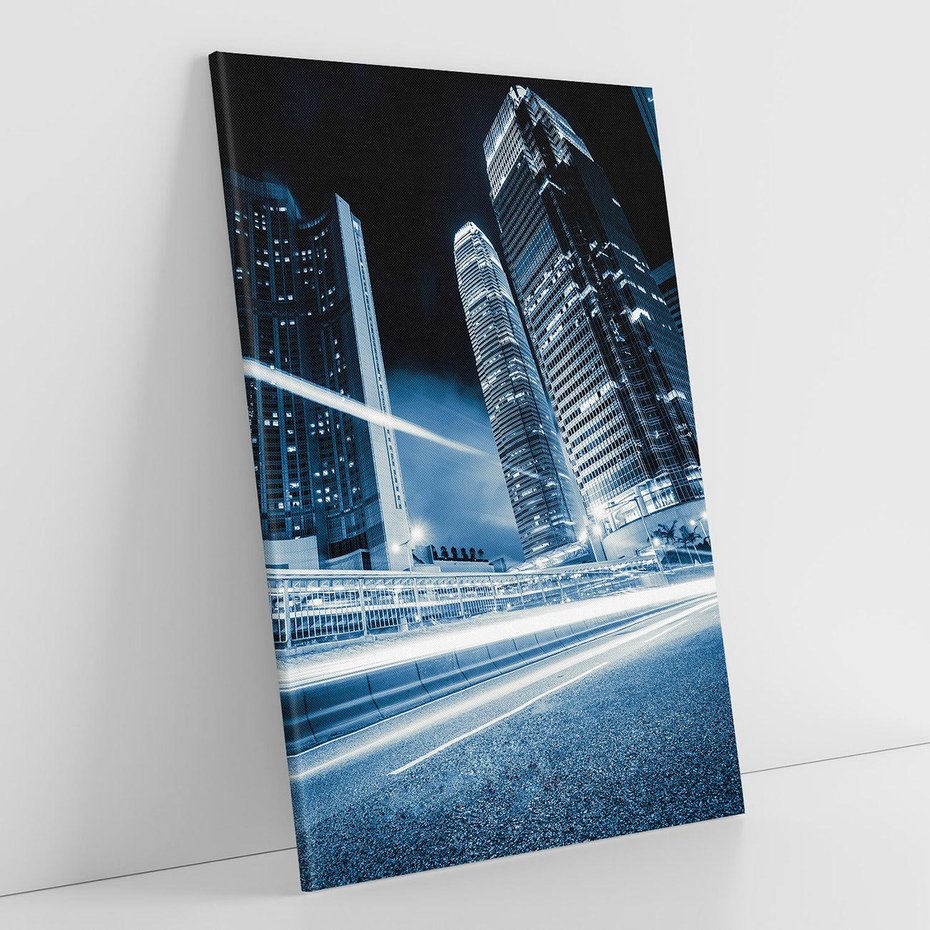 Obraz na płótnie 50x70 - Nocne pejzaże miasta - miasto, nocą