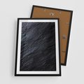 Plakat w ramie 50x70 - Kamienne tekstury w trójwymiarze - kamień, tekstura - rama czarna