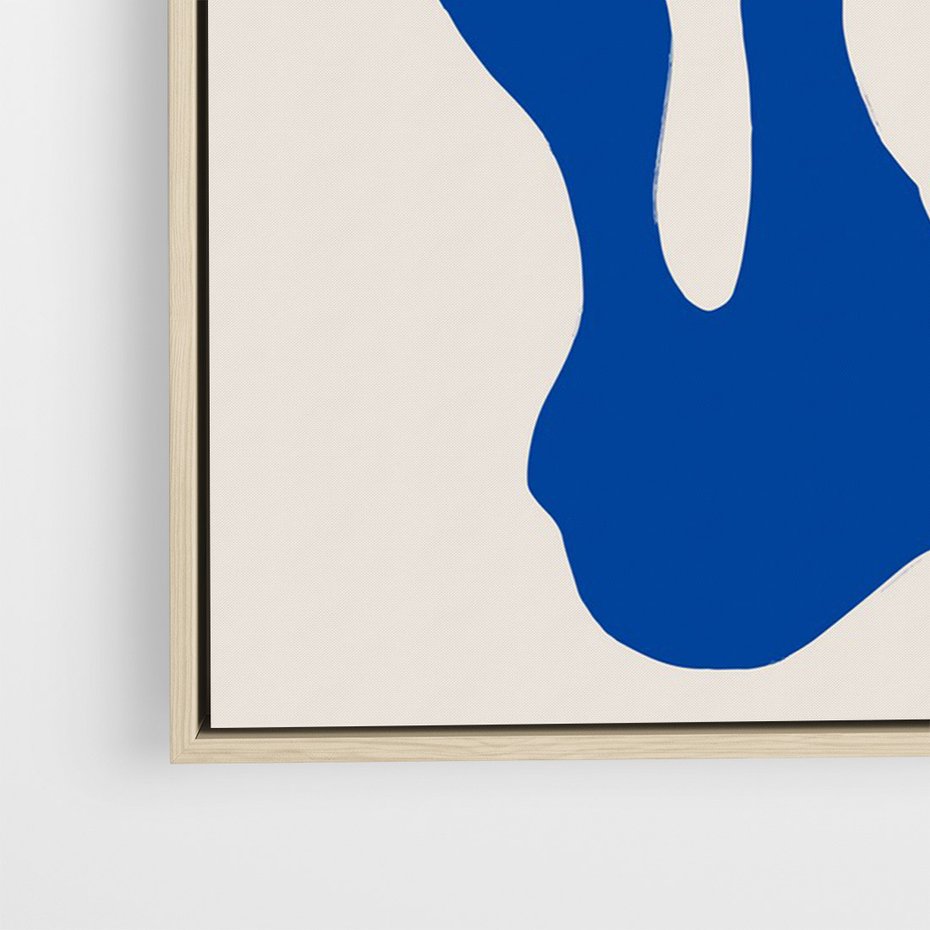 Obraz w ramie 50x70 - Bezgraniczna Galeria Plam - abstrakcja, nowoczesny plakat - rama drewno