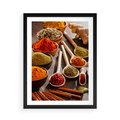 Plakat w ramie 50x70 - Smakowite Aromaty - przyprawy, kuchnia - rama czarna