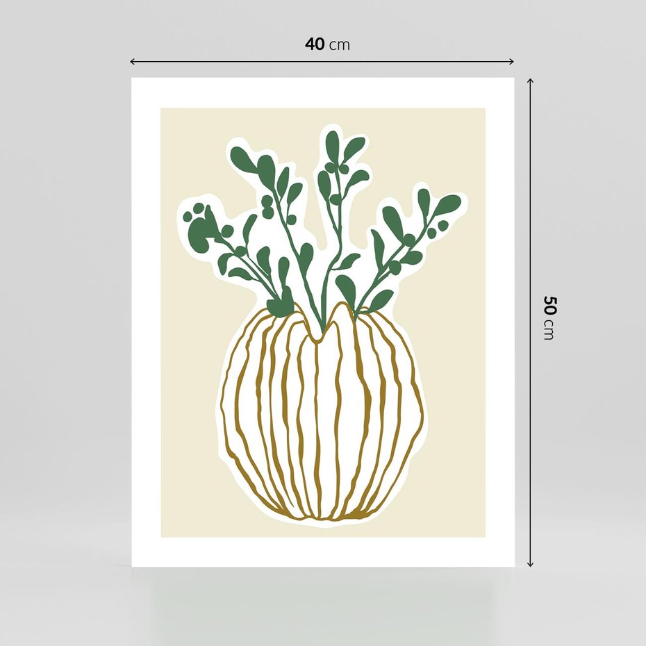 Plakat bez ramy 40x50 - Przenikające Formy - abstrakcyjny plakat, kwiaty