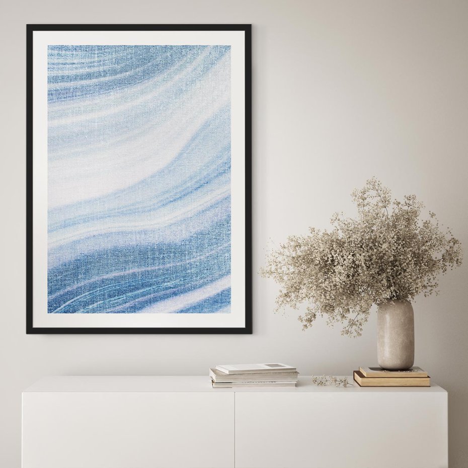 Plakat bez ramy 30x40 - Abstrakcyjna akwarela - abstrakcja, akwarela