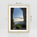 Plakat w ramie 30x40 - Pejzaż w perspektywie - pejzaż, perspektywa - rama drewno