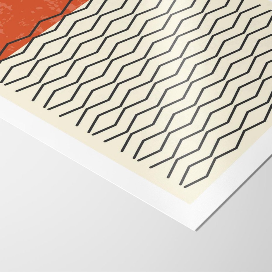 Plakat bez ramy 21x30 - Abstrakcyjne Wzory na Plakacie - geometryczna sztuka, nowoczesny plakat