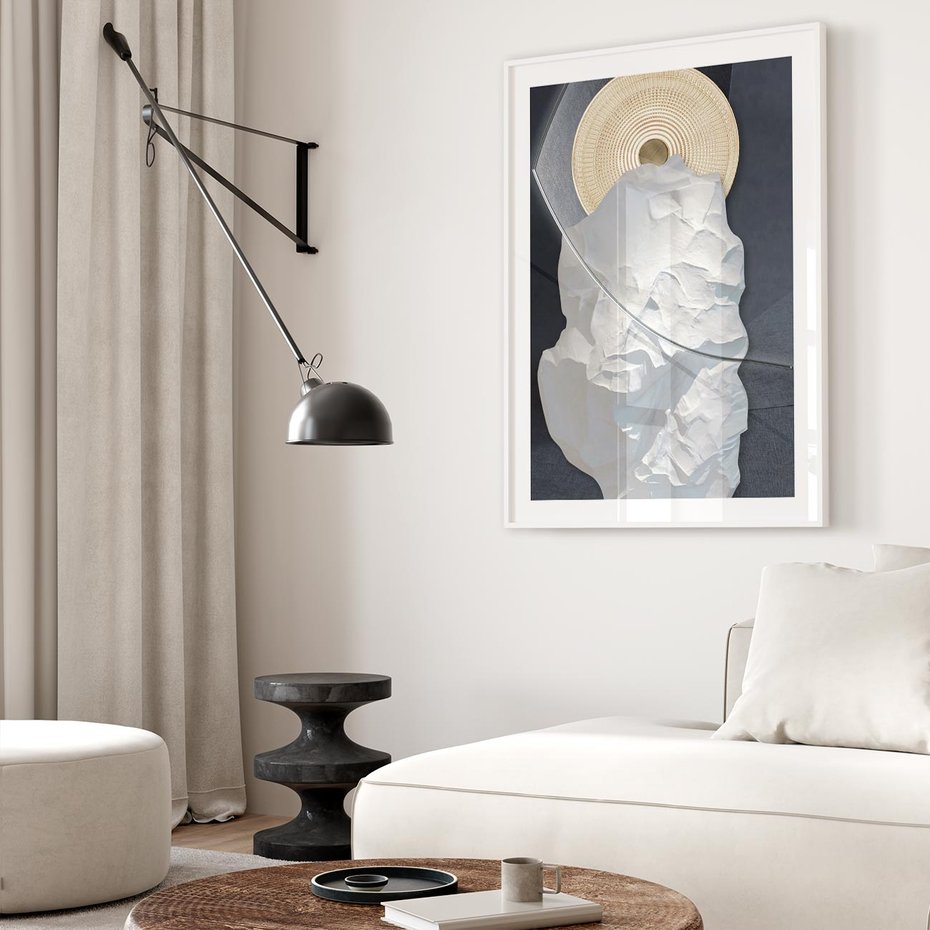 Plakat w ramie 40x50 - Wyraz Twojej Wyjątkowości - sztuka, nowoczesna - rama biała