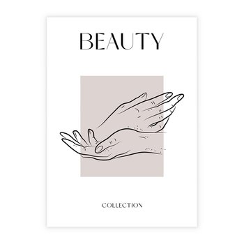 Plakat bez ramy 50x70 - Wibracje Nieprzewidywalnych Form - bogo plakat, dłonie