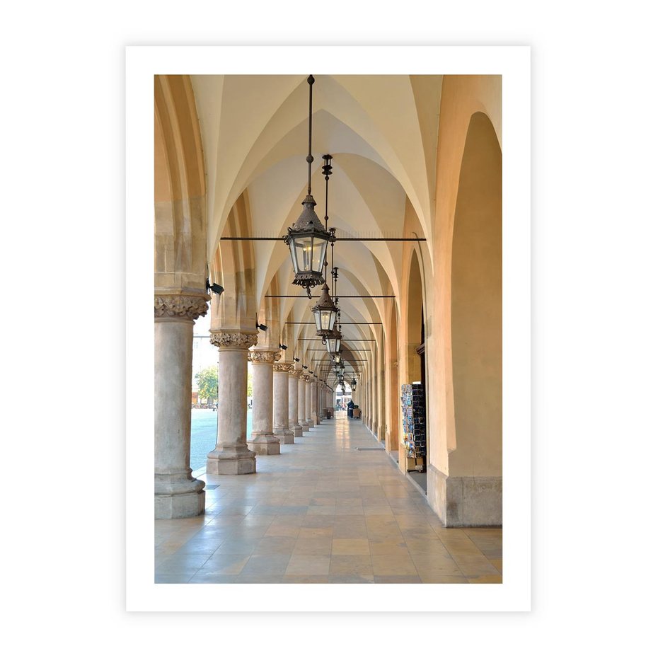 Plakat bez ramy 21x30 - Uliczka w perspektywie czasu - uliczka, perspektywa