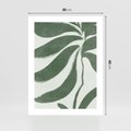 Plakat bez ramy 30x40 - Zieleń Wewnętrznego Spokoju - zielony plakat, roślinne inspiracje