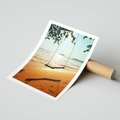 Plakat bez ramy 50x70 - Tropikalna plaża i huśtawka - plaża, tropiki