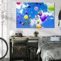 Obraz na płótnie 120x80 - Niebo pełne balonów - niebo, balony