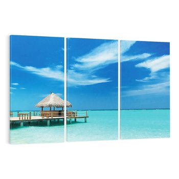 Obraz na płótnie 120x80 - Magia tropikalnego molo - tropiki, ocean
