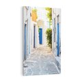 Obraz na płótnie 80x120 - Urok greckiej uliczki - Grecja, wyspa