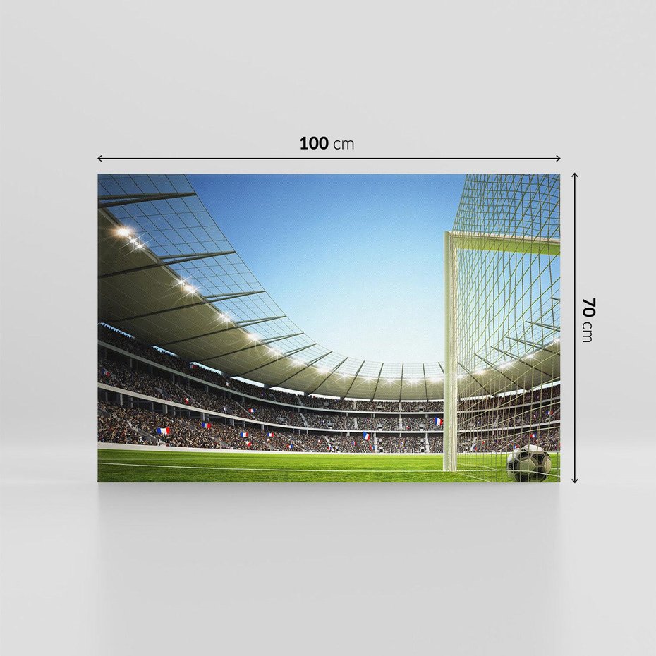 Obraz na płótnie 100x70 - emocje na stadionie - piłka nożna, stadion