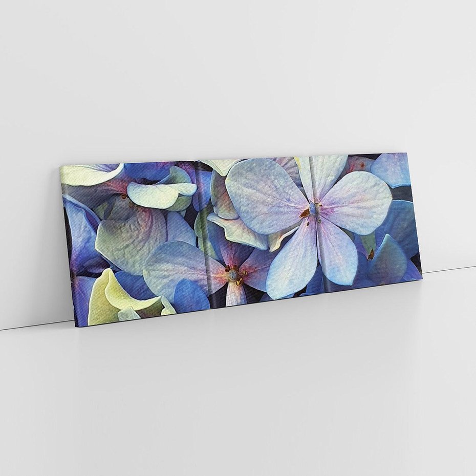 Obraz na płótnie 90x30 - Hortensja - delikatność kwiatów - hortensja, kwiaty