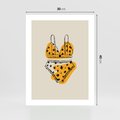 Plakat bez ramy 30x40 - Minimalistyczny Szkic Bielizny - minimalistyczna grafika, szkic bielizny