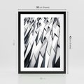 Plakat w ramie 30x40 - Geometryczna Nowoczesność - nowoczesna architektura, gemetryszne formy - rama czarna