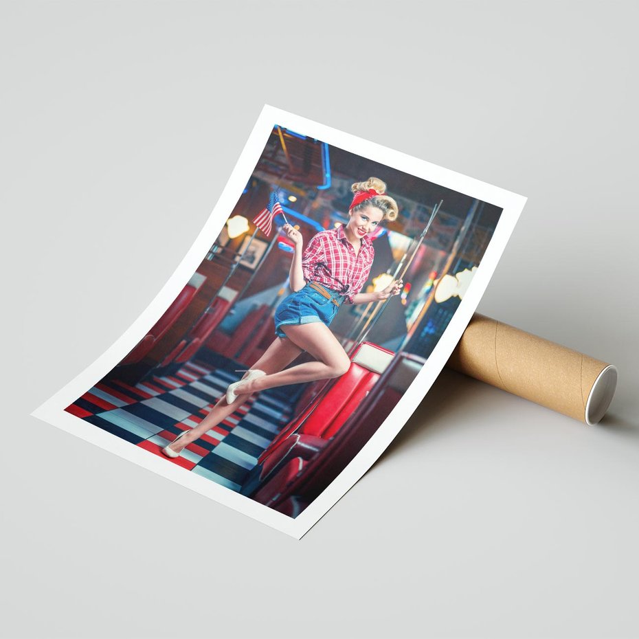 Plakat bez ramy 30x40 - Czas Wstecz - retro, restauracja