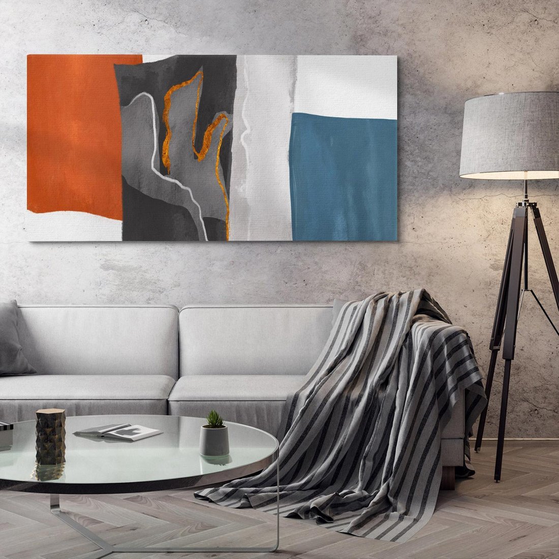 Obraz na płótnie 140x70 - Nowoczesna geometria - nowoczesny, geometryczny