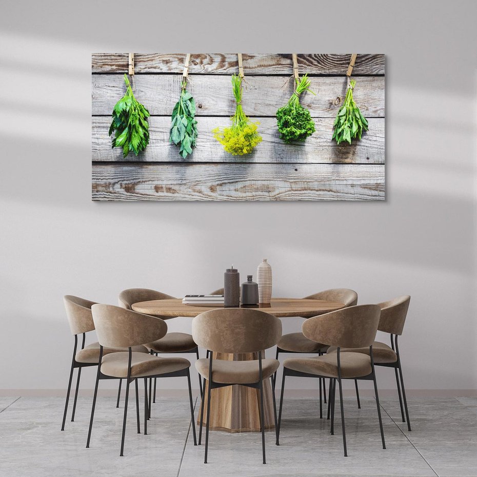 Obraz na płótnie 100x50 - Zielenina: Harmonia natury - zielenina