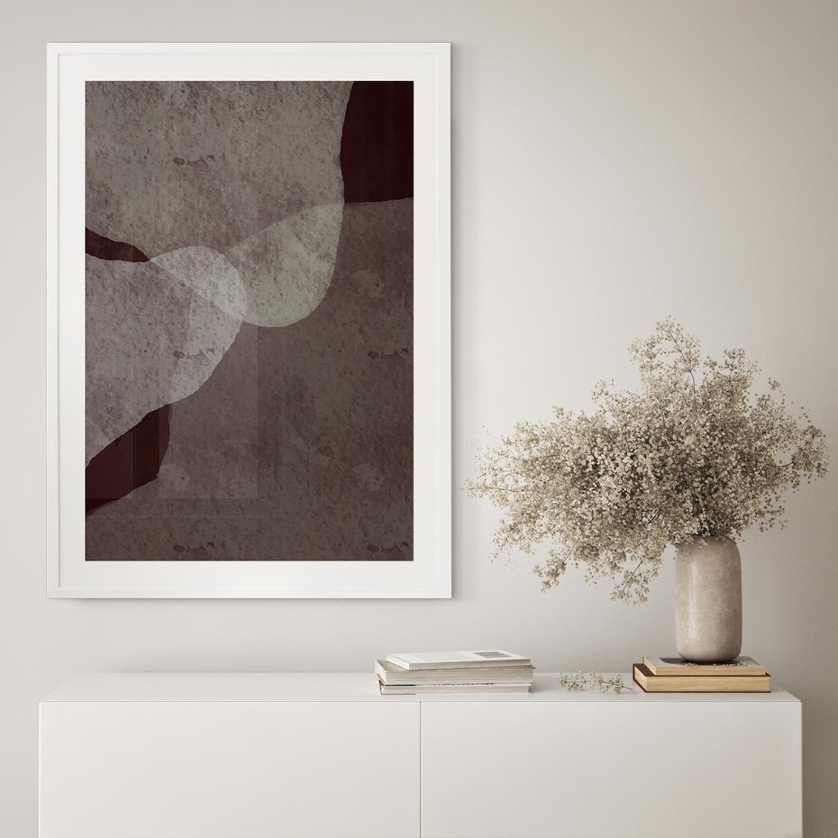 Plakat bez ramy 21x30 - Obce Odcienie - mroczny plakat, nowoczesne wnętrza