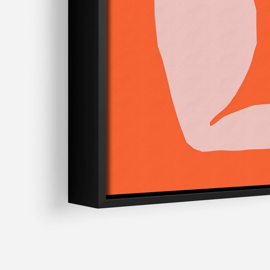 Obraz w ramie 50x50 - Antyczna Godzina - abstrakcja, kobieca sylwetka - rama czarna