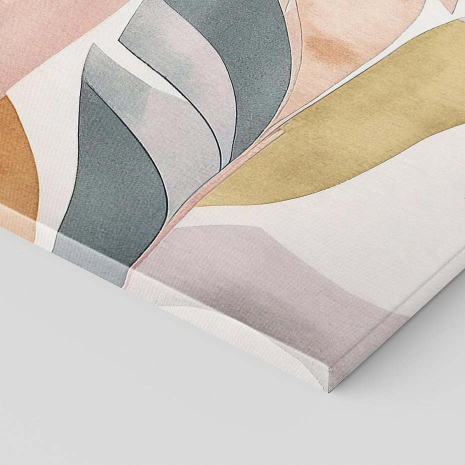 Obraz na płótnie 70x50 - Beżowe Akwarele - pastelowe akwarele, kształty