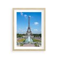 Plakat w ramie 30x40 - Wieża Eiffla - Eiffla, Paryż - rama drewno