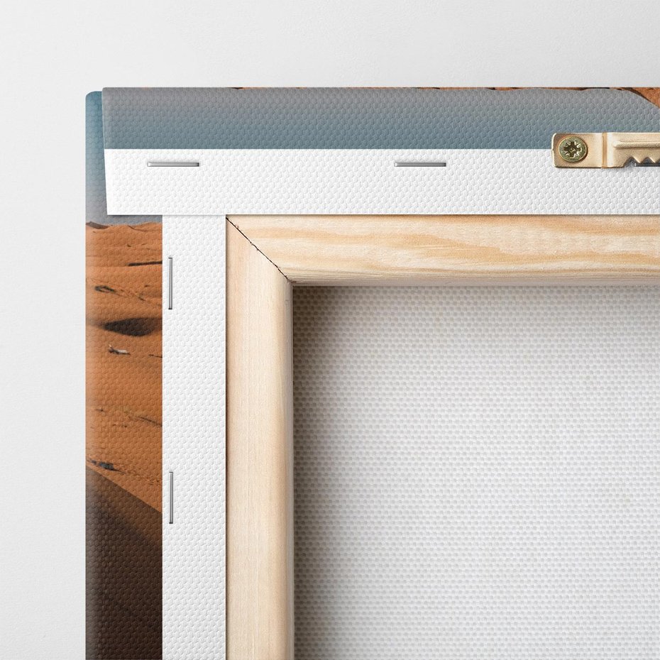 Obraz na płótnie 50x70 - Piasek pustyni w ogniu - pustynia, piasek