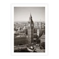 Plakat bez ramy 21x30 - Magiczna esencja Londynu: Big Ben i miasto - Big Ben, Londyn