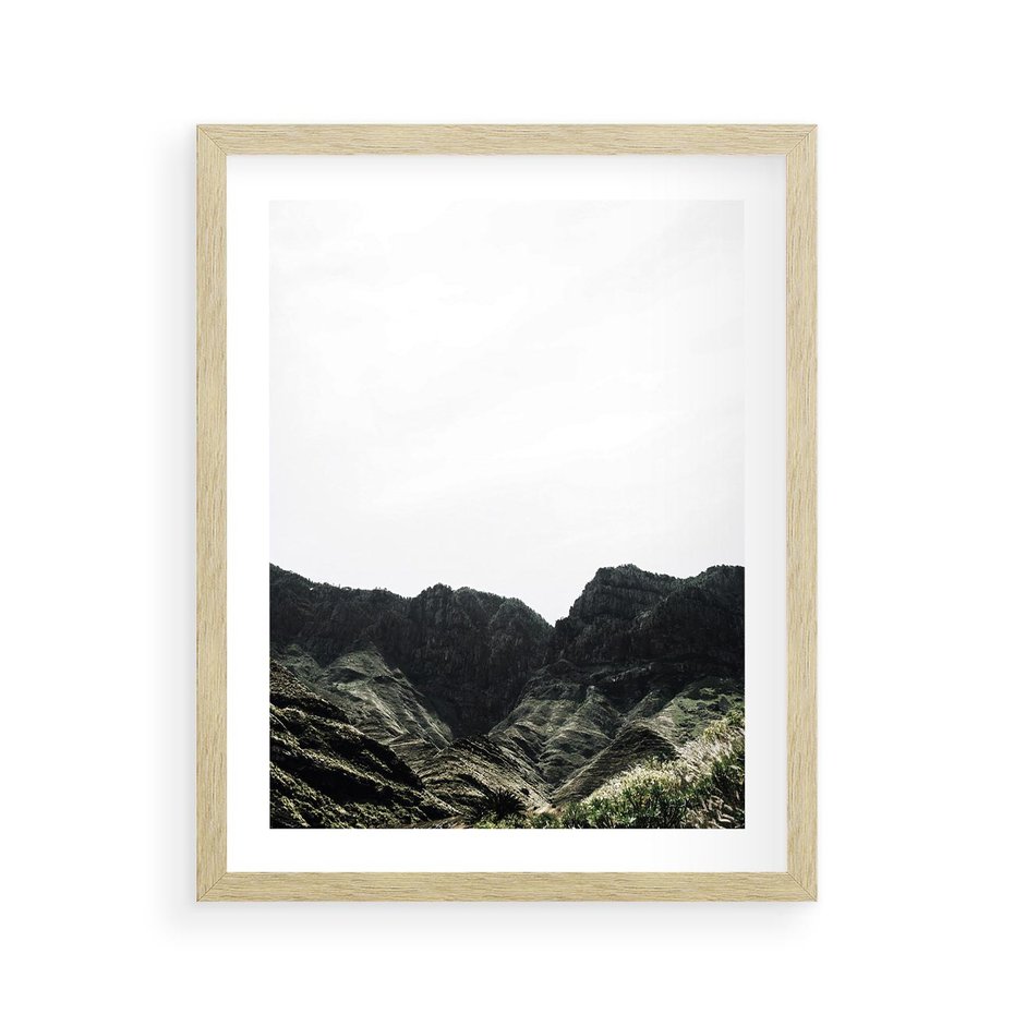 Plakat w ramie 40x50 - Górska Potęga - górski krajobraz, góry - rama drewno