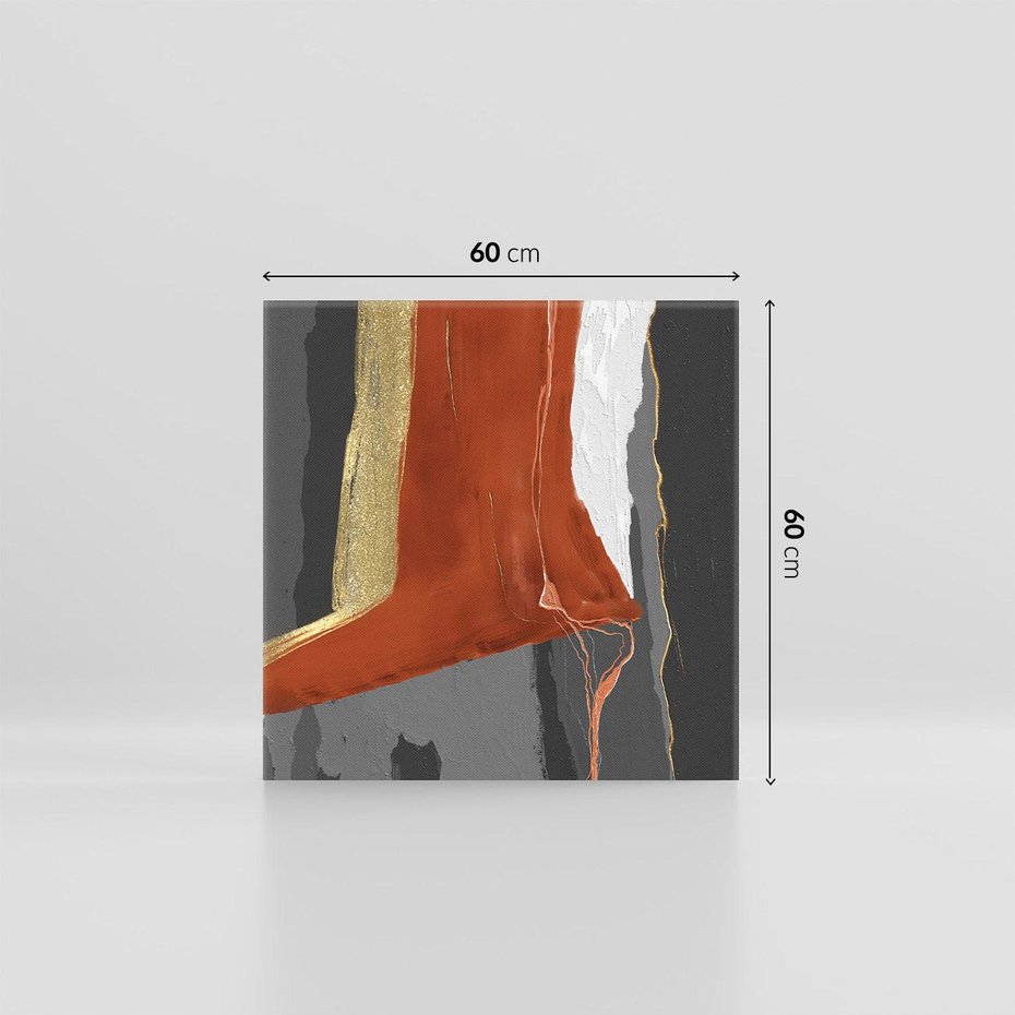 Obraz na płótnie 60x60 - Abstrakcyjna impresja - abstrakcja, nowoczesny