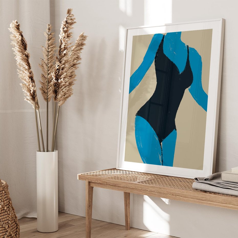 Plakat bez ramy 40x50 - Zaklęta Kompozycja - abstrakcyjny plakat, nowoczesna sztuka