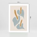 Plakat bez ramy 21x30 - Kwiaty Pasteli - kwiaty, nowoczesne i minimalistyczne