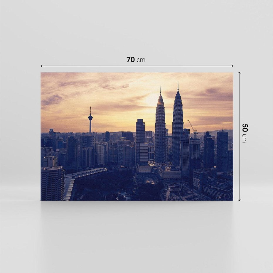 Obraz na płótnie 70x50 - Azja miasto w panoramie - Azja, miasto