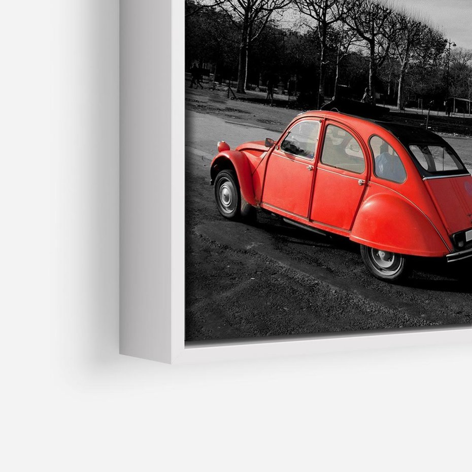 Obraz w ramie 50x50 - Paryż Wieża Eiffla - Paryż, Wieża - rama biała