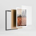 Plakat w ramie 50x70 - Jesienna Melancholia - suche trawy, jesień - rama czarna