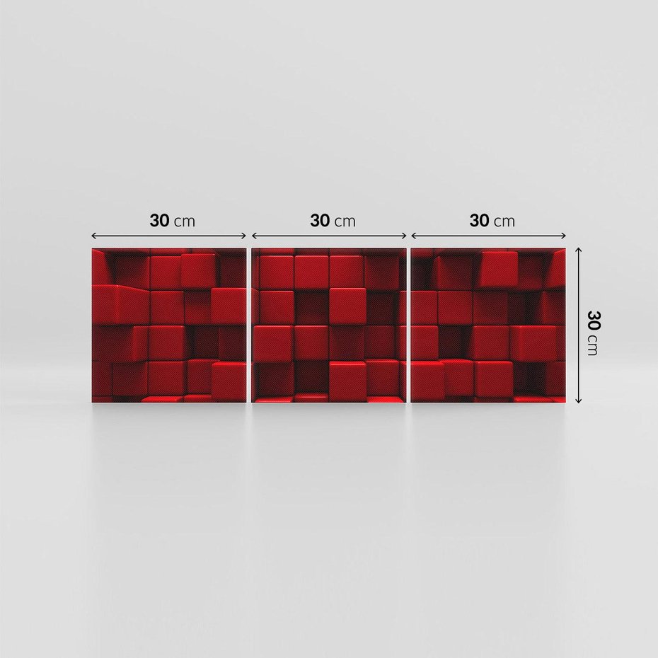 Obraz na płótnie 90x30 - Geometryczne 3D: wizja przestrzeni - geometryczne, 3D