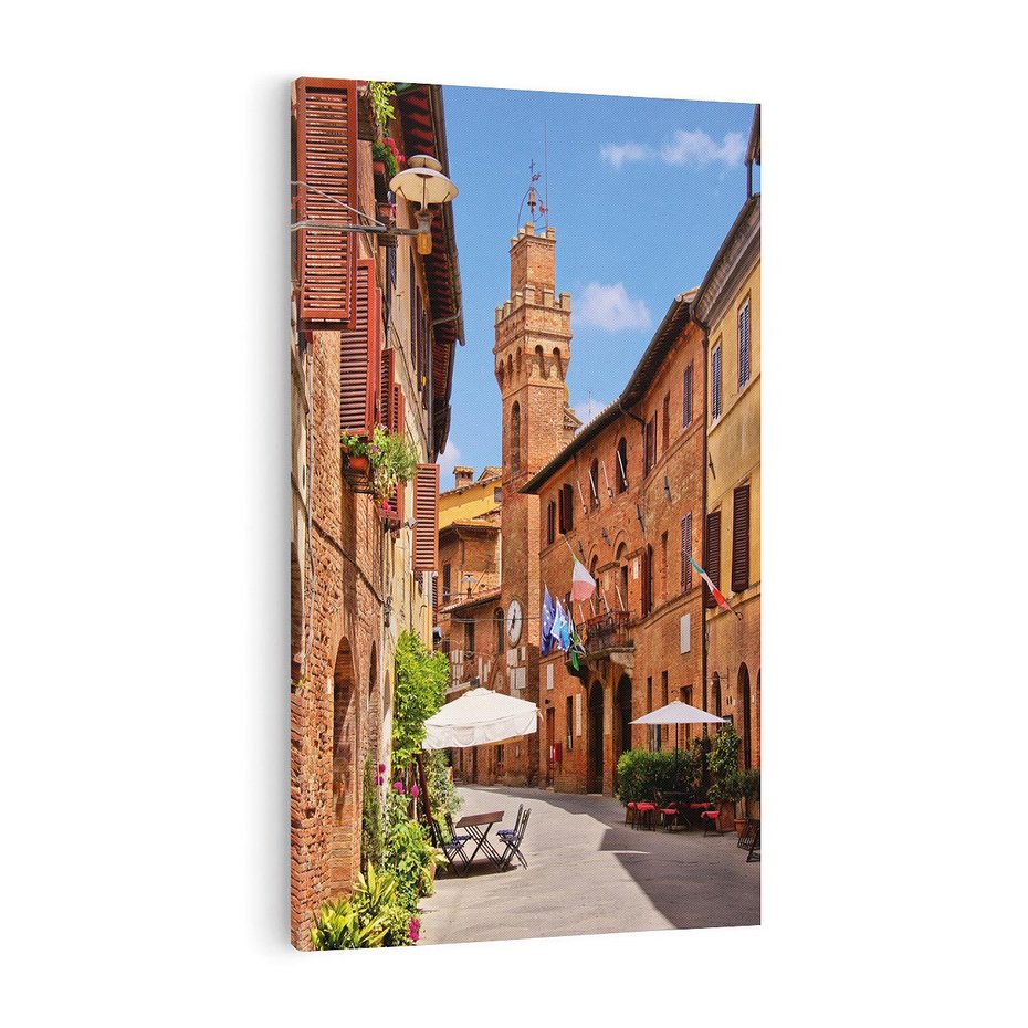 Obraz na płótnie 50x70 - Urok włoskich uliczek - włoskie, uliczki