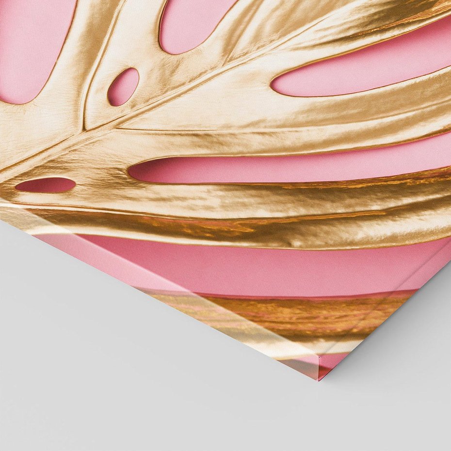 Obraz na płótnie 100x70 - Przyjemność w Naturze - złote, liście