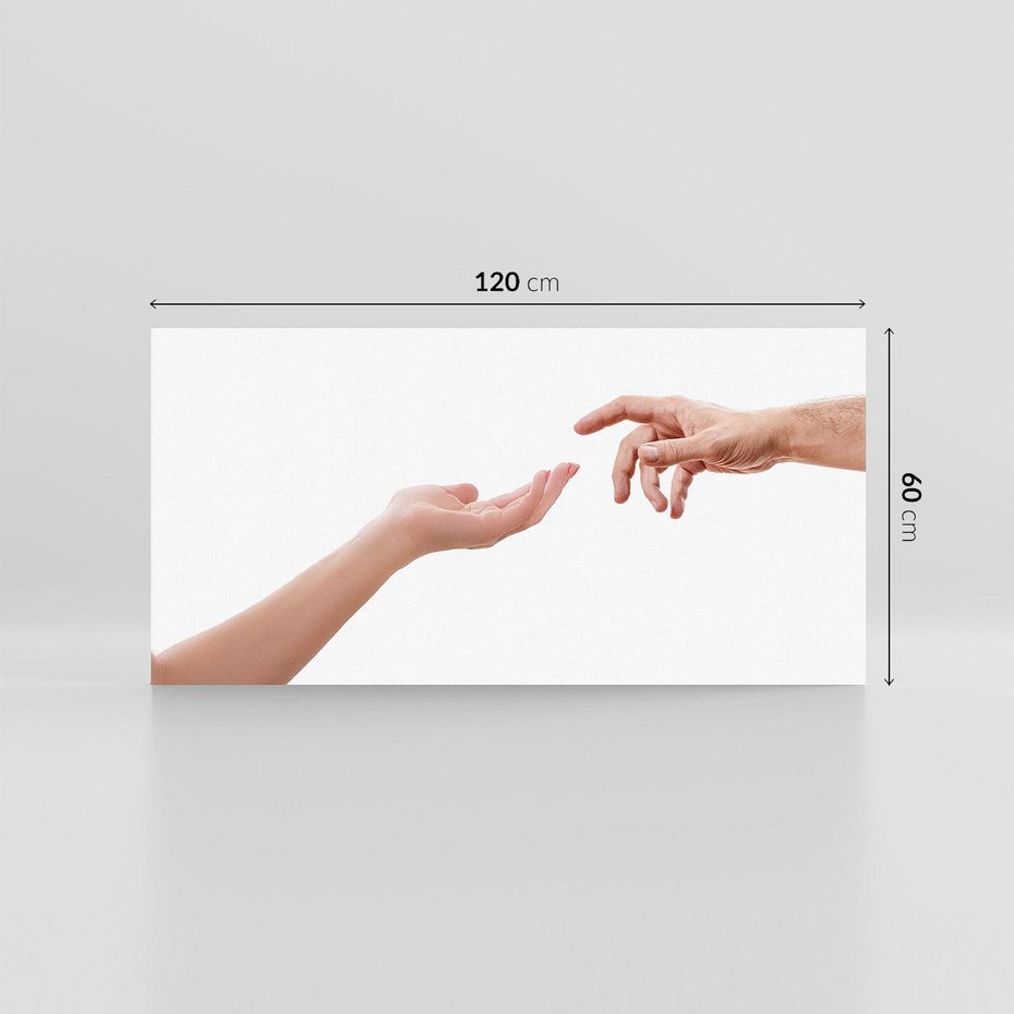 Obraz na płótnie 120x60 - Dłonie Miłości - Siła Dotyku - dłonie, kobieta