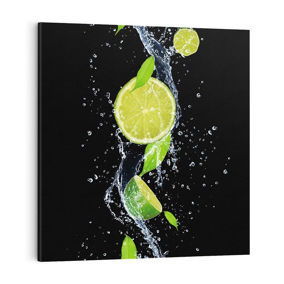 Obraz na płótnie 50x50 - Świeżość Cytrusów - limonki, cytryny