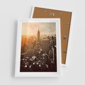 Plakat w ramie 50x70 - Nowojorska Skyline - Manhattan, Nowy Jork - rama biała