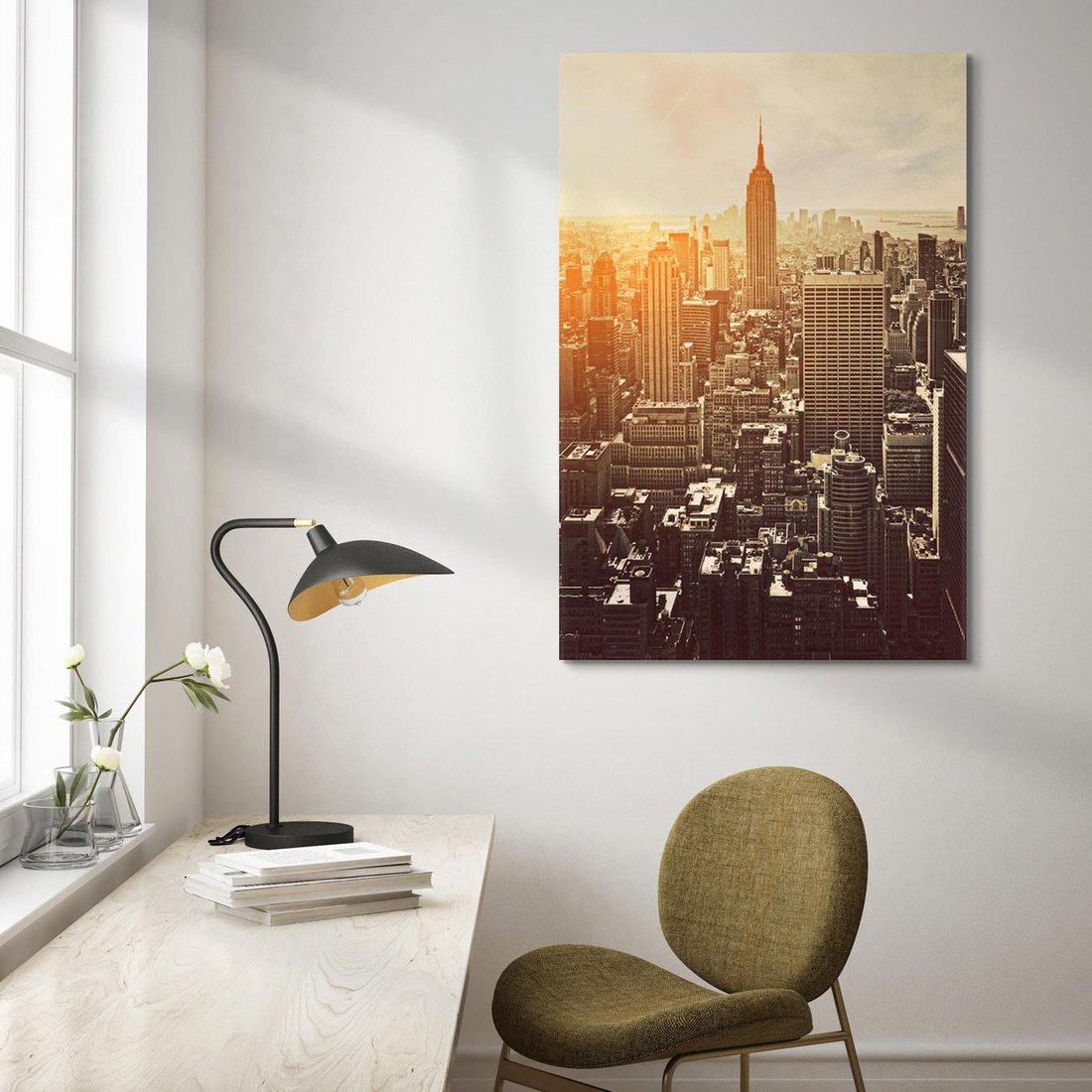 Obraz na płótnie 70x100 - Nowojorska Skyline - Manhattan, Nowy Jork