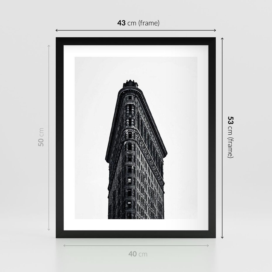 Plakat w ramie 40x50 - Majestatyczna Architektura - architektura, majestatyczny budynek - rama czarna