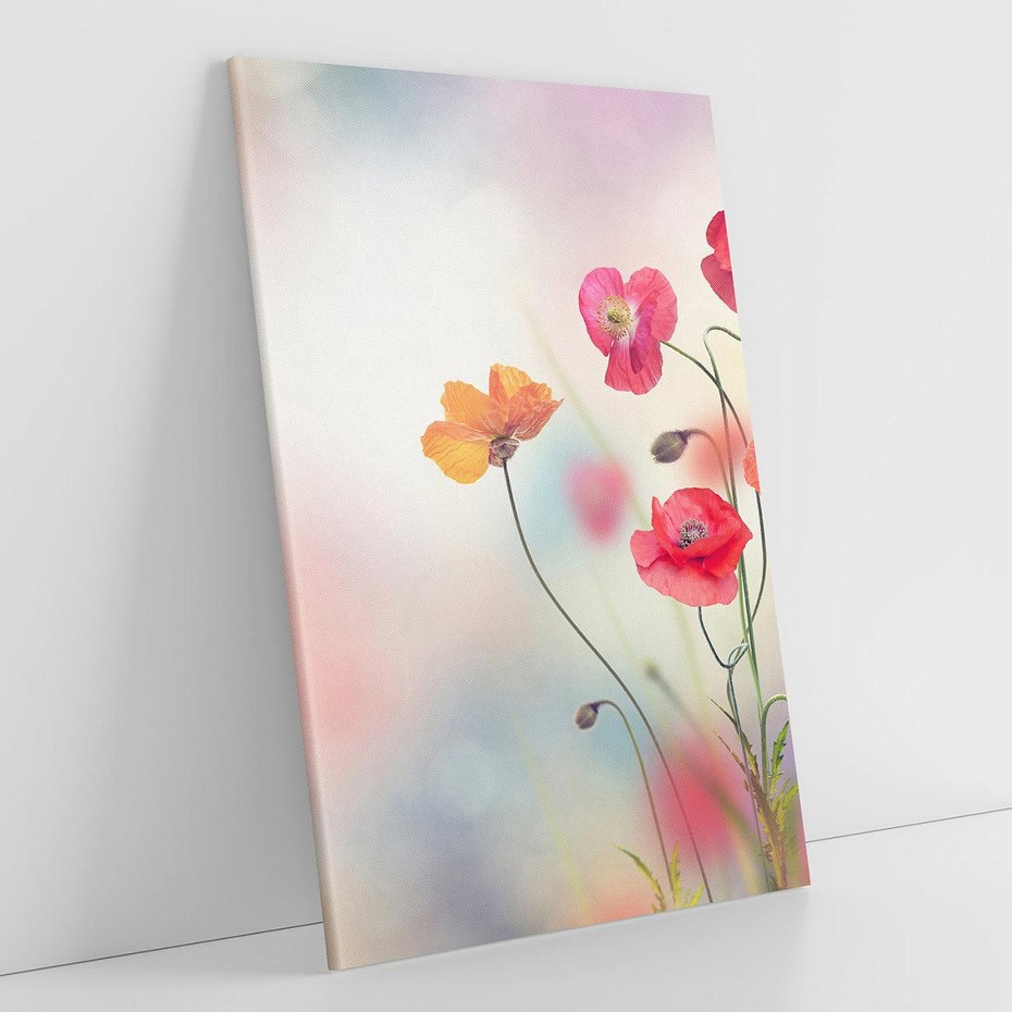 Obraz na płótnie 70x100 - Urok natury - kwiaty, akwarela